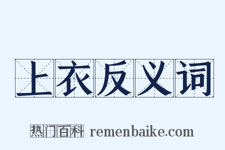 上衣反义词是什么意思的图片